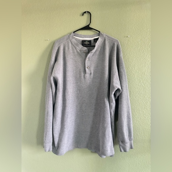 RedHead Other - RED HEAD Men’s Light Gray Waffle Knit Sweater Shirt Size 2XL